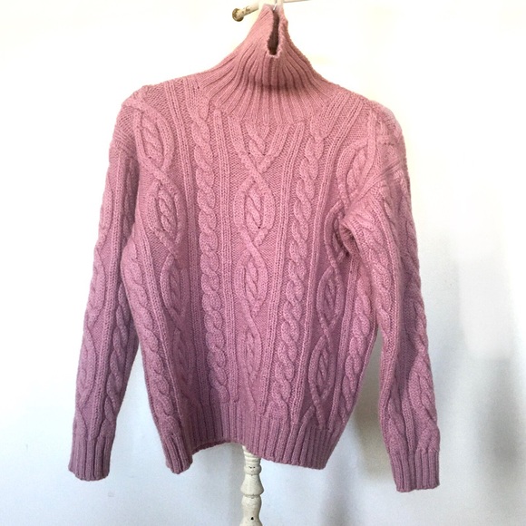 100% wool chunky turtleneck sweater - Picture 7 of 15